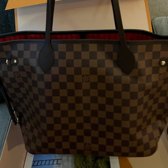 Louis Vuitton Handbags - Louis Vuitton Neverful MM Damier Ebene Cherry